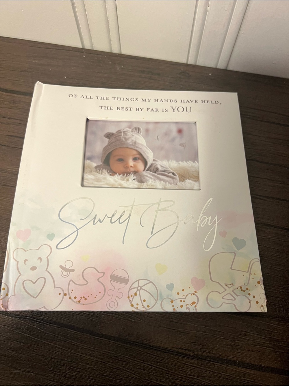 Sweet Baby Photo Album - White/Pastel Keepsake